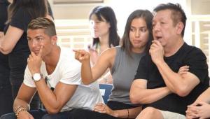 Cristiano Ronaldo, la fidanzata Irina Shaik e Peter Lim