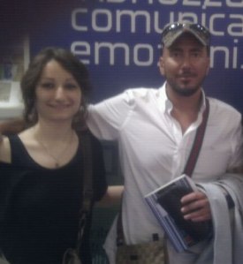 Massimo Bisotti con una delle sue fan più affascinanti