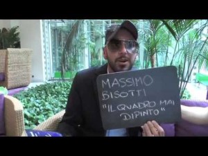 Massimo Bisotti con addosso gli occhiali di Sergio Vastano quando imitava Gianfranco Funari